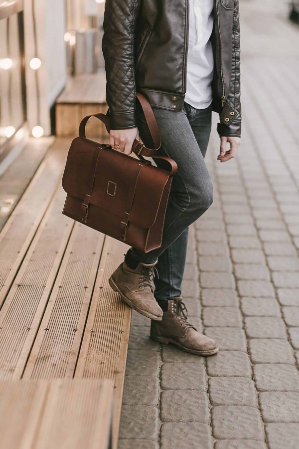 Hand-made Leather Satchel - Image 4